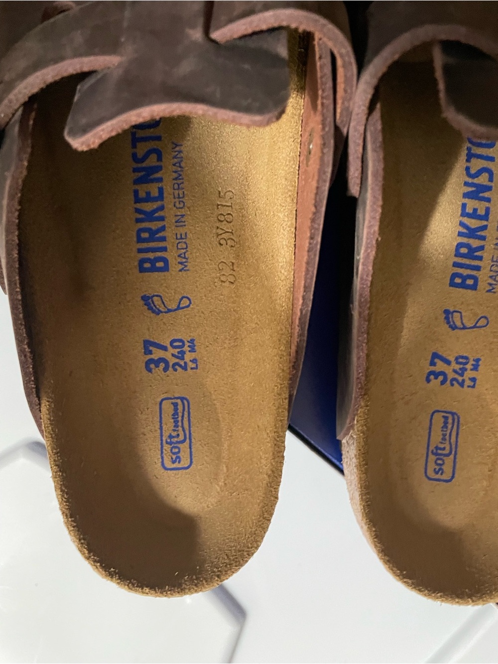 Birkenstock Brown Habana Boston Leather Slip-On Clog size 37R - Picture 4 of 6